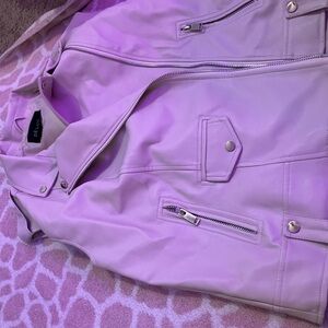 Bebe Women's Pastel Leather Jacket